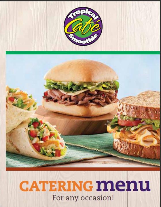 Tropical Smoothie New Catering Menu