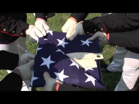 folding American flag